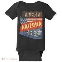 Winslow Arizona AZ US 66 Take It Easy Est. 1926 Mother Road Baby Bodysuit thumb 0