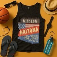 Winslow Arizona AZ US 66 Take It Easy Est. 1926 Mother Road Tank Top thumb 4