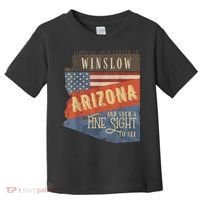 Winslow Arizona AZ US 66 Take It Easy Est. 1926 Mother Road Toddler T-Shirt thumb 0