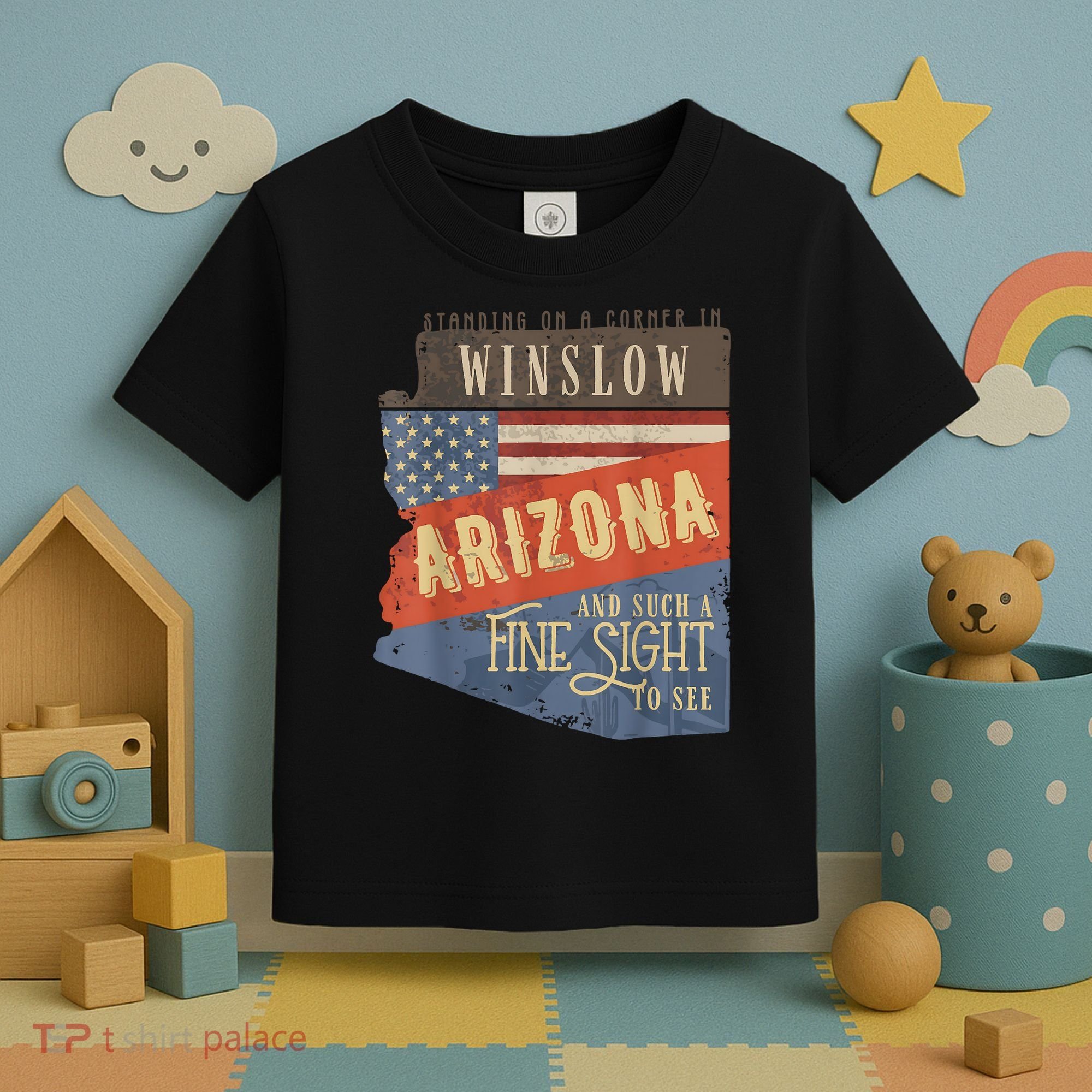 Winslow Arizona AZ US 66 Take It Easy Est. 1926 Mother Road Toddler T-Shirt