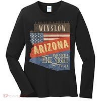 Winslow Arizona AZ US 66 Take It Easy Est. 1926 Mother Road Women's Long Sleeve Shirt thumb 0