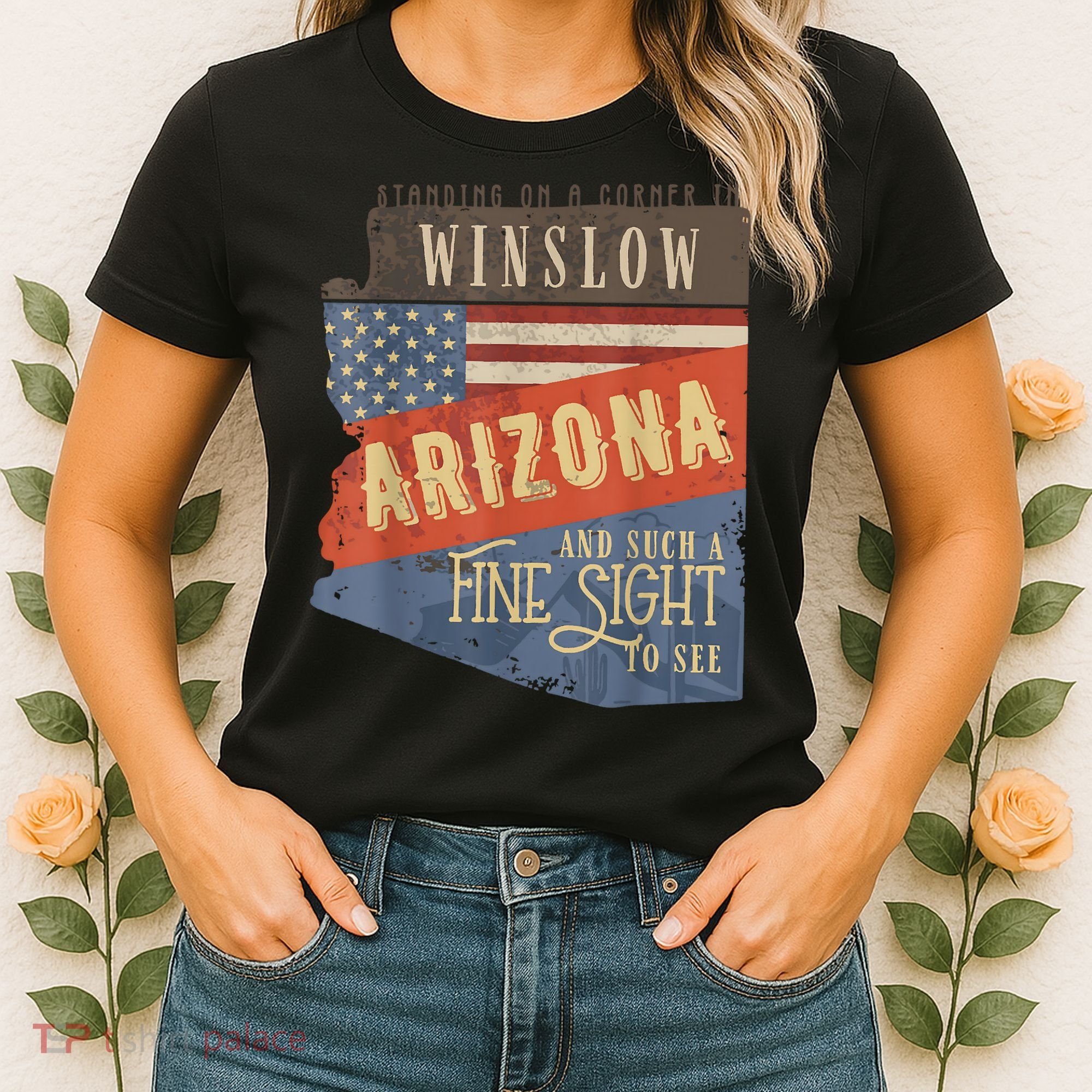 Winslow Arizona AZ US 66 Take It Easy Est. 1926 Mother Road Women's T-Shirt