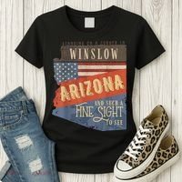 Winslow Arizona AZ US 66 Take It Easy Est. 1926 Mother Road Women's T-Shirt thumb 3