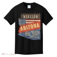 Winslow Arizona AZ US 66 Take It Easy Est. 1926 Mother Road Kids T-Shirt thumb 0