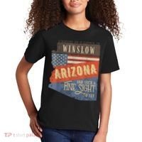 Winslow Arizona AZ US 66 Take It Easy Est. 1926 Mother Road Kids T-Shirt thumb 2