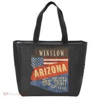 Winslow Arizona AZ US 66 Take It Easy Est. 1926 Mother Road Tote Bag thumb 0