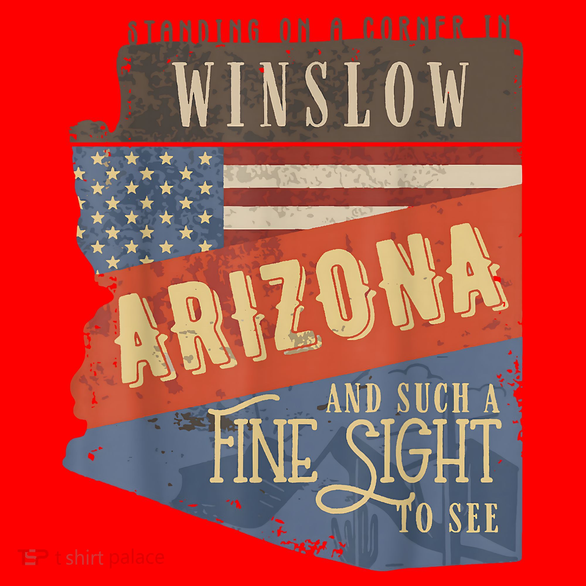 Winslow Arizona AZ US 66 Take It Easy Est. 1926 Mother Road Santa Hat