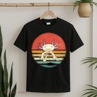 Wowsome! Adult Axolotl Retro Vintage T-Shirt thumb 2