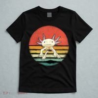 Wowsome! Adult Axolotl Retro Vintage T-Shirt thumb 5