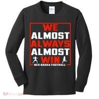 We Almost Always Almost Win Sunday Football Kids Long Sleeve Shirt thumb 0
