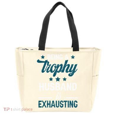 Wedding Anniversary Being A Trophyhusband Is Exhausting Tote Bag