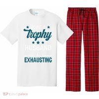 Wedding Anniversary Being A Trophyhusband Is Exhausting Pajama Set thumb 0