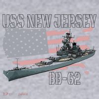 Ww2 American Battleship Uss New Jersey Bb62 Warship Veteran Women's Sweatshirt thumb 2