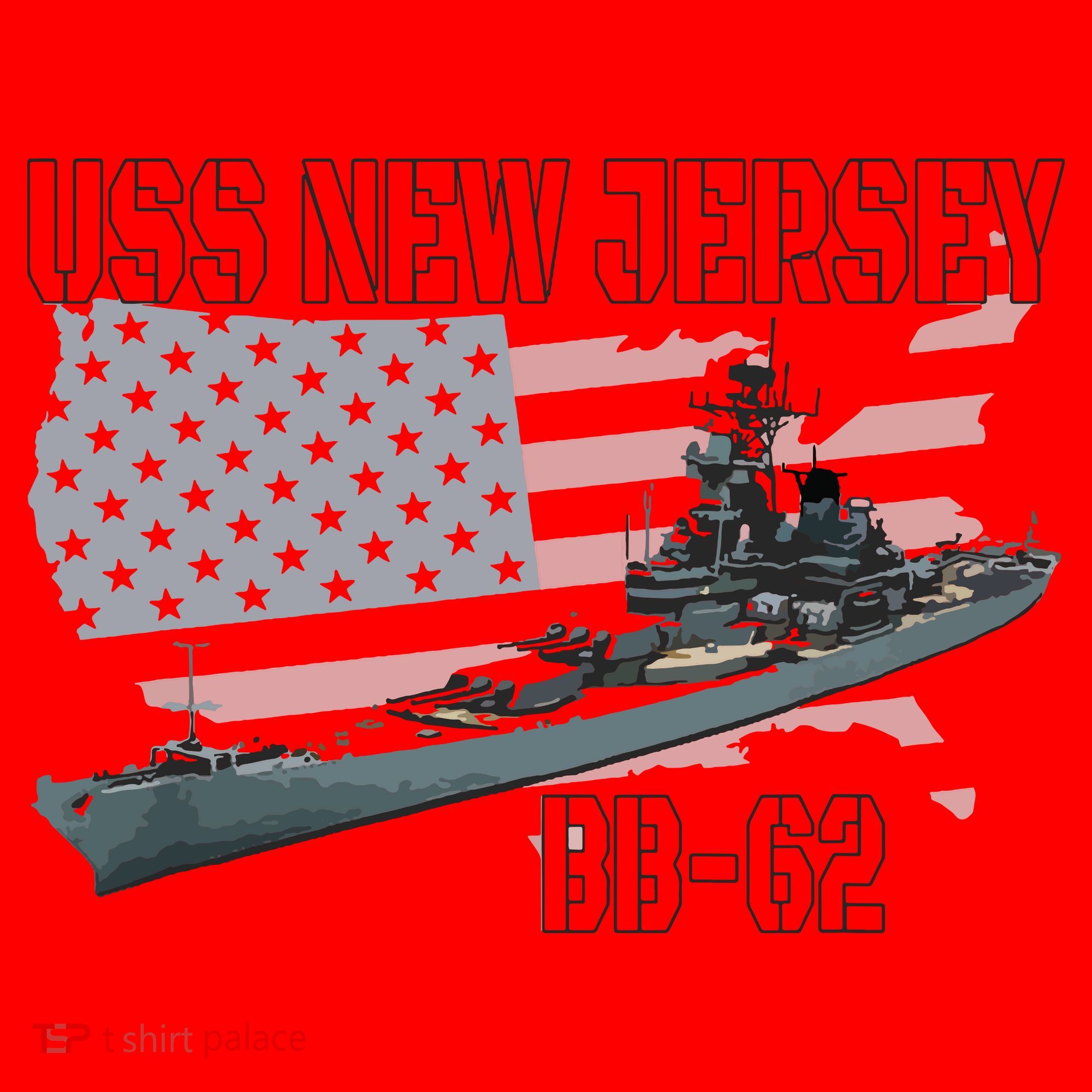 Ww2 American Battleship Uss New Jersey Bb62 Warship Veteran Santa Hat