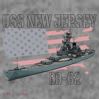 Ww2 American Battleship Uss New Jersey Bb62 Warship Veteran Toddler Hoodie thumb 2
