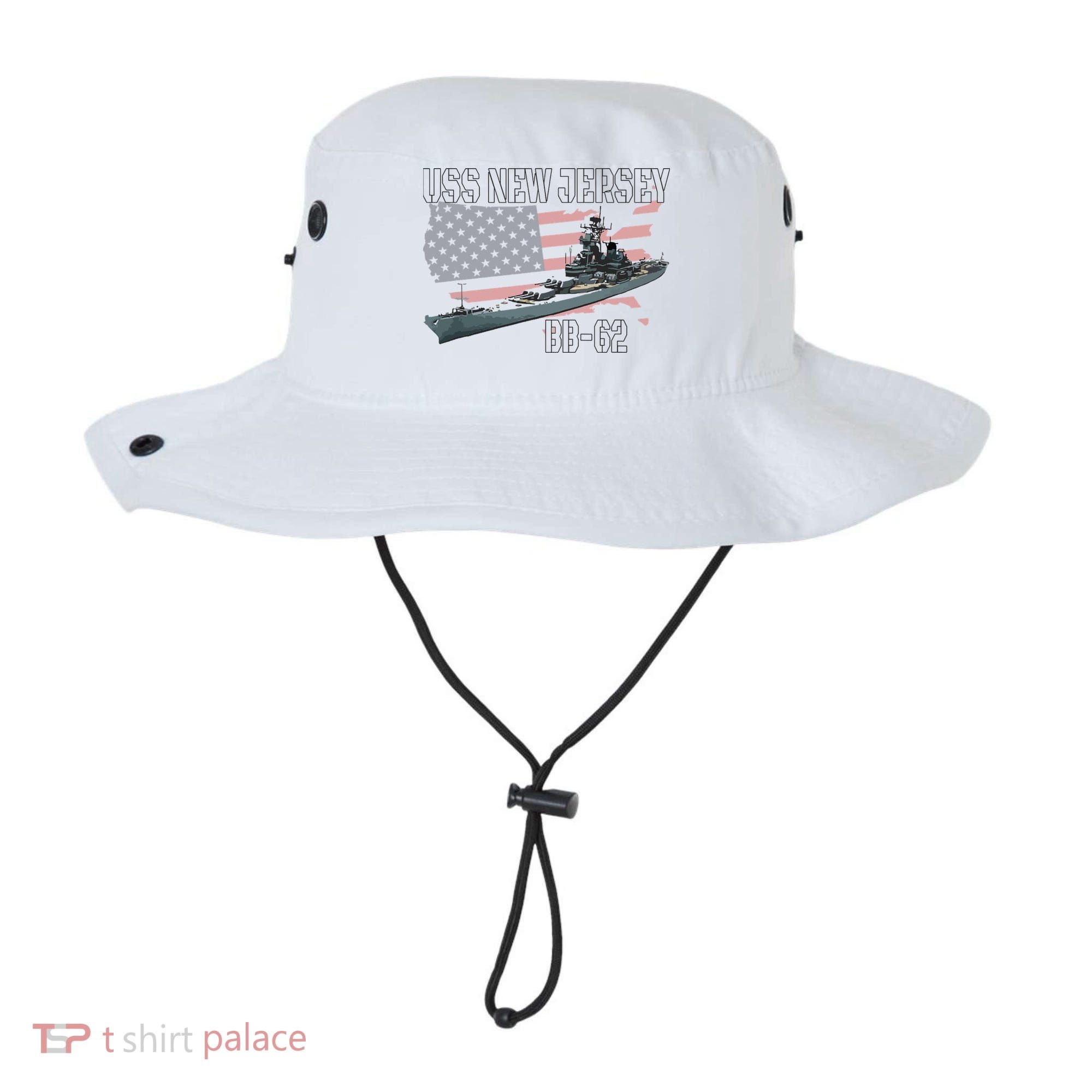 Ww2 American Battleship Uss New Jersey Bb62 Warship Veteran Bucket Hat
