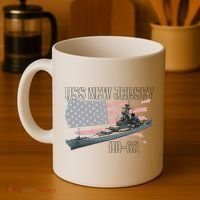 Ww2 American Battleship Uss New Jersey Bb62 Warship Veteran Coffee Mug thumb 4