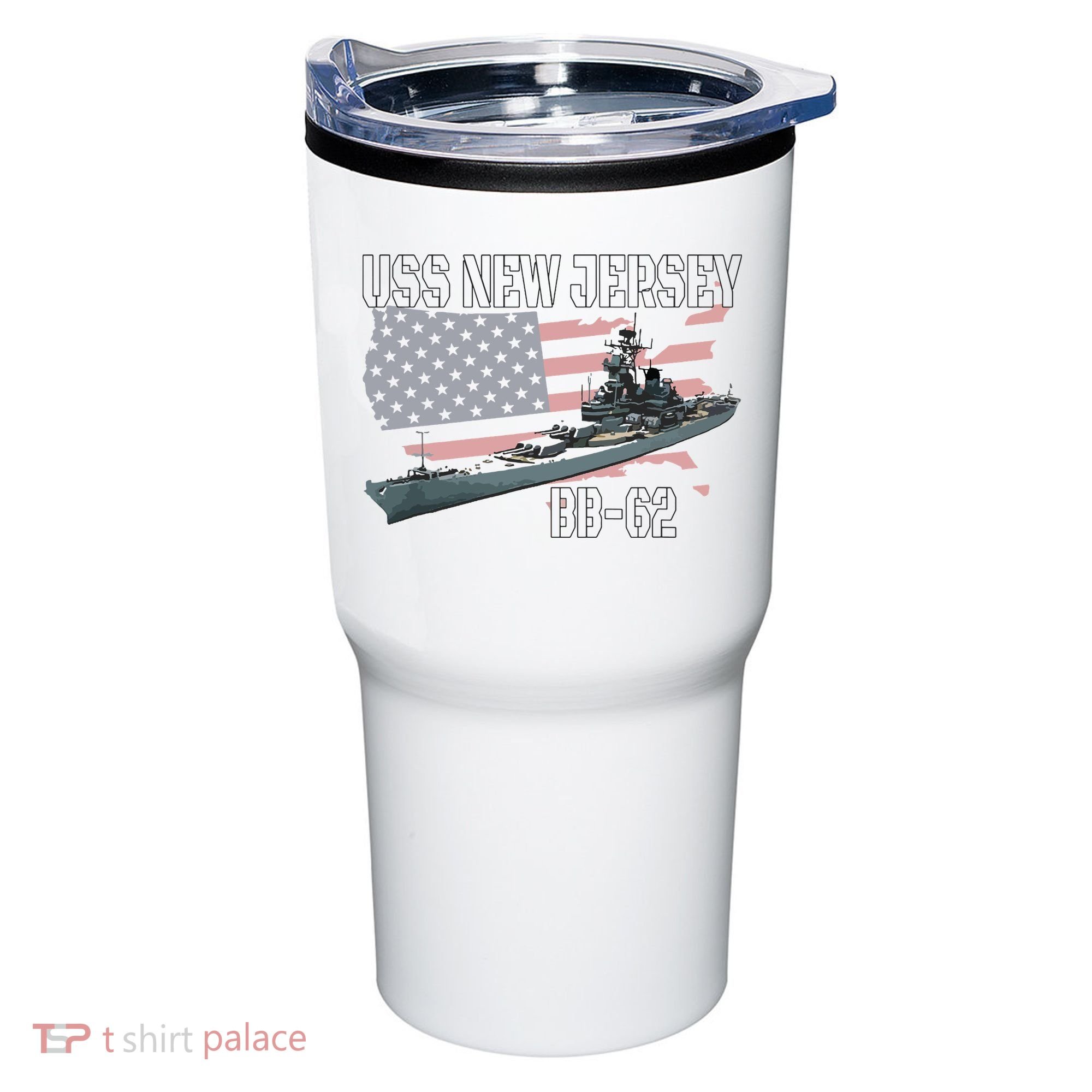 Ww2 American Battleship Uss New Jersey Bb62 Warship Veteran Tumbler