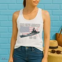 Ww2 American Battleship Uss New Jersey Bb62 Warship Veteran Women's Tank Top thumb 2