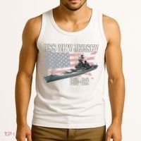 Ww2 American Battleship Uss New Jersey Bb62 Warship Veteran Tank Top thumb 3