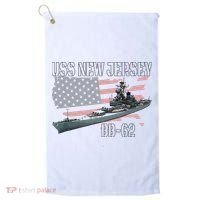Ww2 American Battleship Uss New Jersey Bb62 Warship Veteran Golf Towel thumb 0