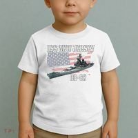 Ww2 American Battleship Uss New Jersey Bb62 Warship Veteran Toddler T-Shirt thumb 2