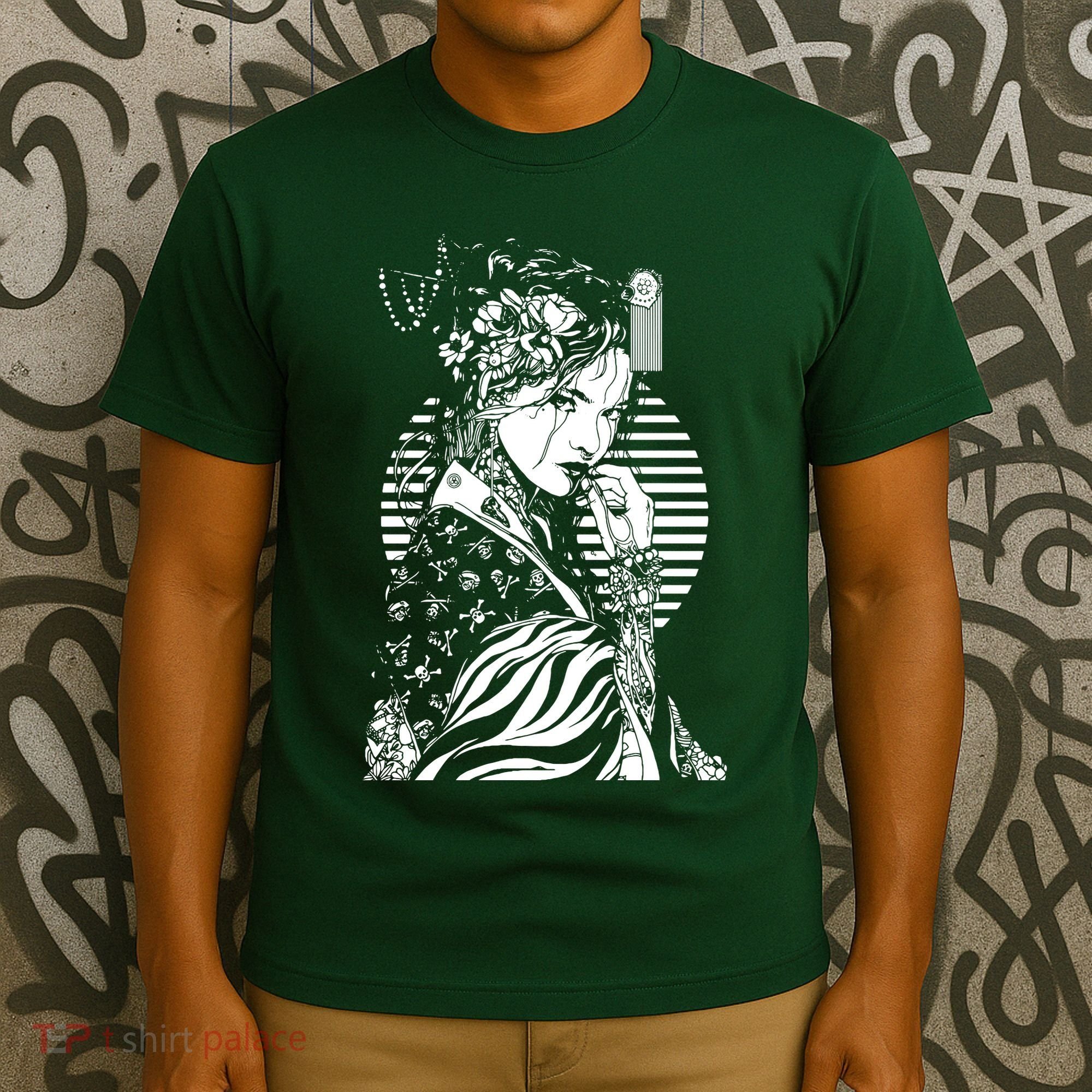 With A Beautiful Japanese Girl Symbol Of Japan T-Shirt