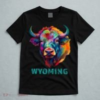 Wyoming American Bison Lover Buffalo For Men Women Souvenir T-Shirt thumb 5