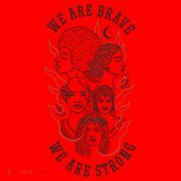 We Are Brave We Are Strong Female Santa Hat thumb 1