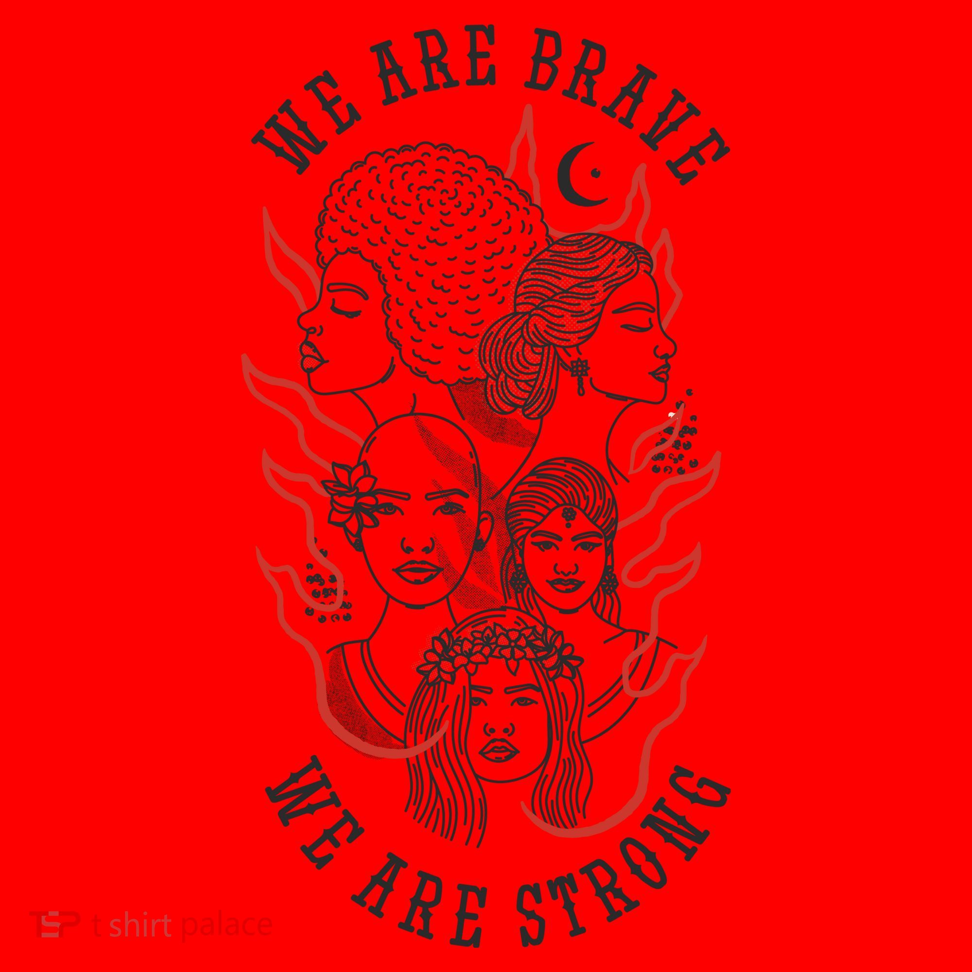 We Are Brave We Are Strong Female Santa Hat