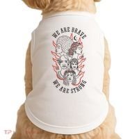 We Are Brave We Are Strong Female Doggie Tank thumb 0