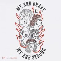 We Are Brave We Are Strong Female Baby Bodysuit thumb 2
