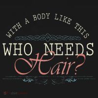 With A Body Like This Who Needs Hair Balding Funny Dad Apron thumb 3