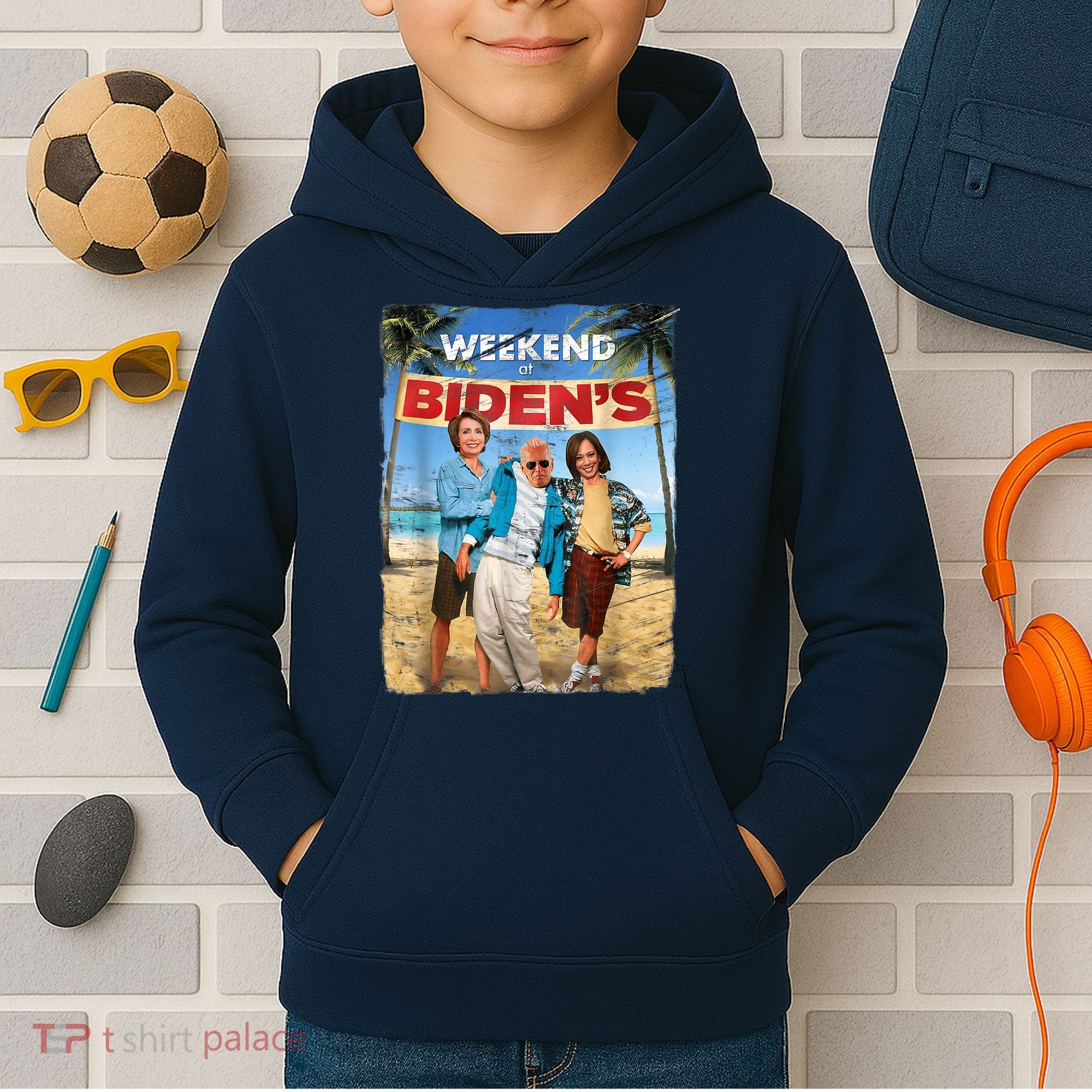 WEEKEND AT BIDEN'S Kids Hoodie