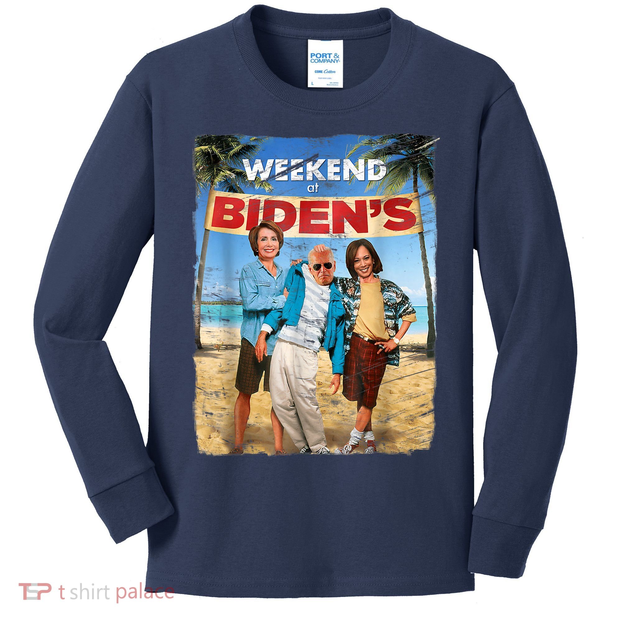 WEEKEND AT BIDEN'S Kids Long Sleeve Shirt