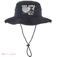 WW2 American Battleship USS Iowa Warship BB61 Veterans  Bucket Hat thumb 0