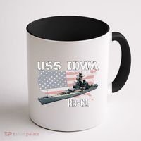 WW2 American Battleship USS Iowa Warship BB61 Veterans  Coffee Mug thumb 1