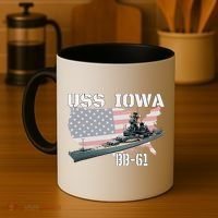 WW2 American Battleship USS Iowa Warship BB61 Veterans  Coffee Mug thumb 4