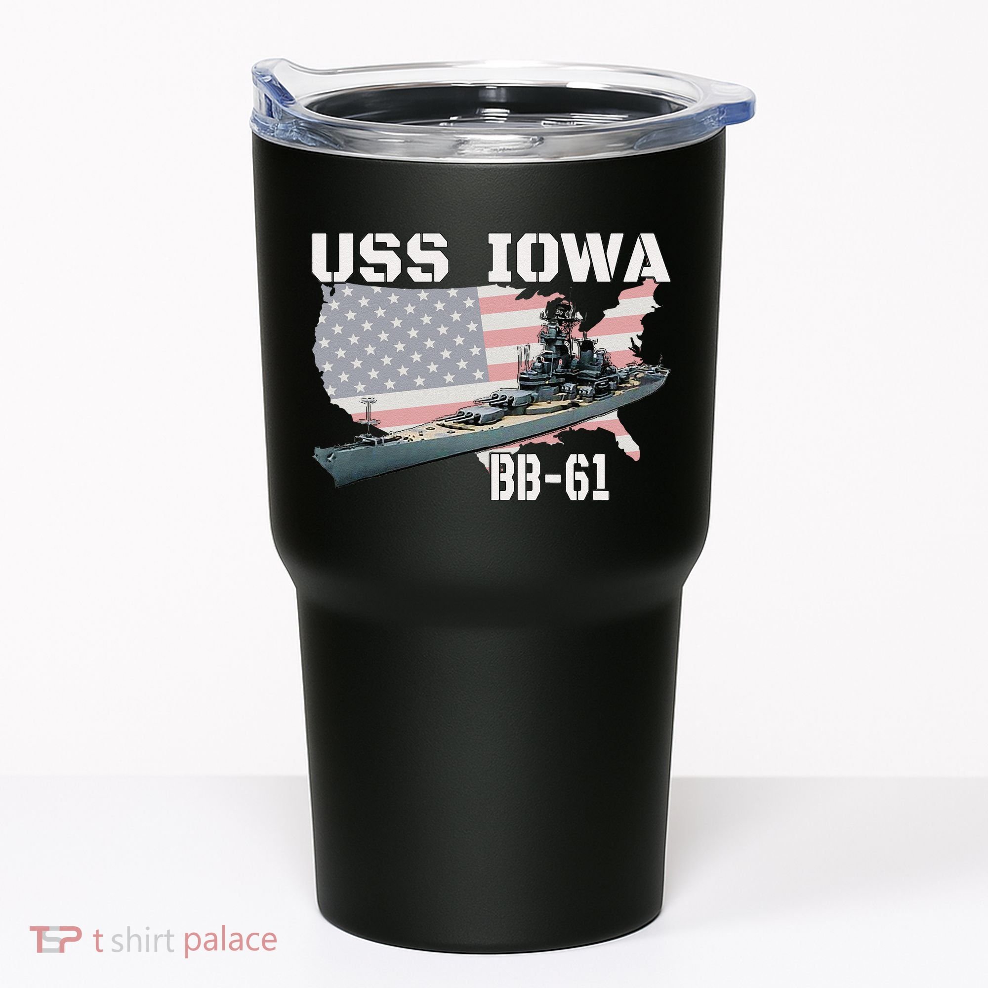 WW2 American Battleship USS Iowa Warship BB61 Veterans  Tumbler