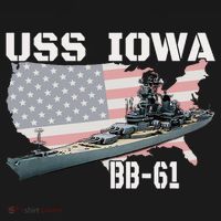 WW2 American Battleship USS Iowa Warship BB61 Veterans  Mousepad thumb 1