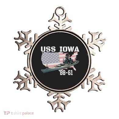 WW2 American Battleship USS Iowa Warship BB61 Veterans  Ornament