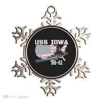 WW2 American Battleship USS Iowa Warship BB61 Veterans  Ornament thumb 0