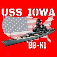 WW2 American Battleship USS Iowa Warship BB61 Veterans  Santa Hat thumb 1