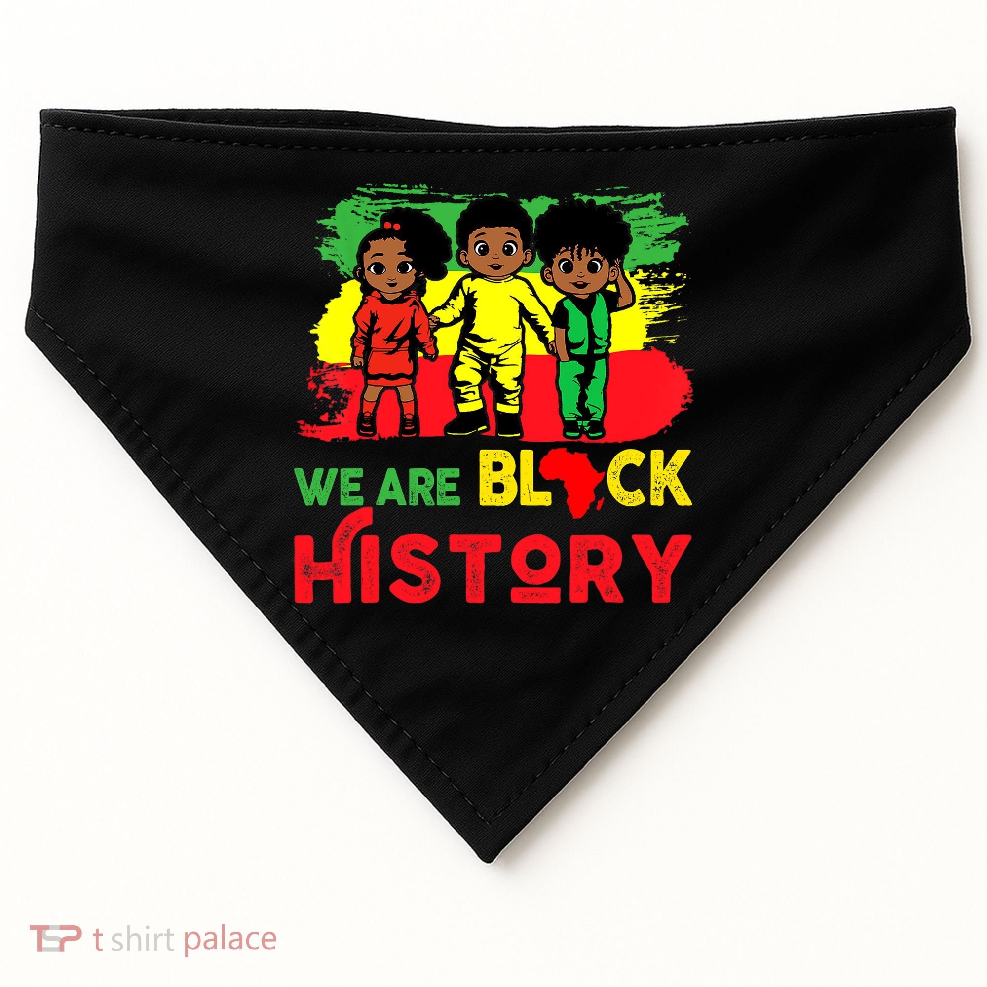 We Are Black History Black History Month Gift USA-Made Doggie Bandana