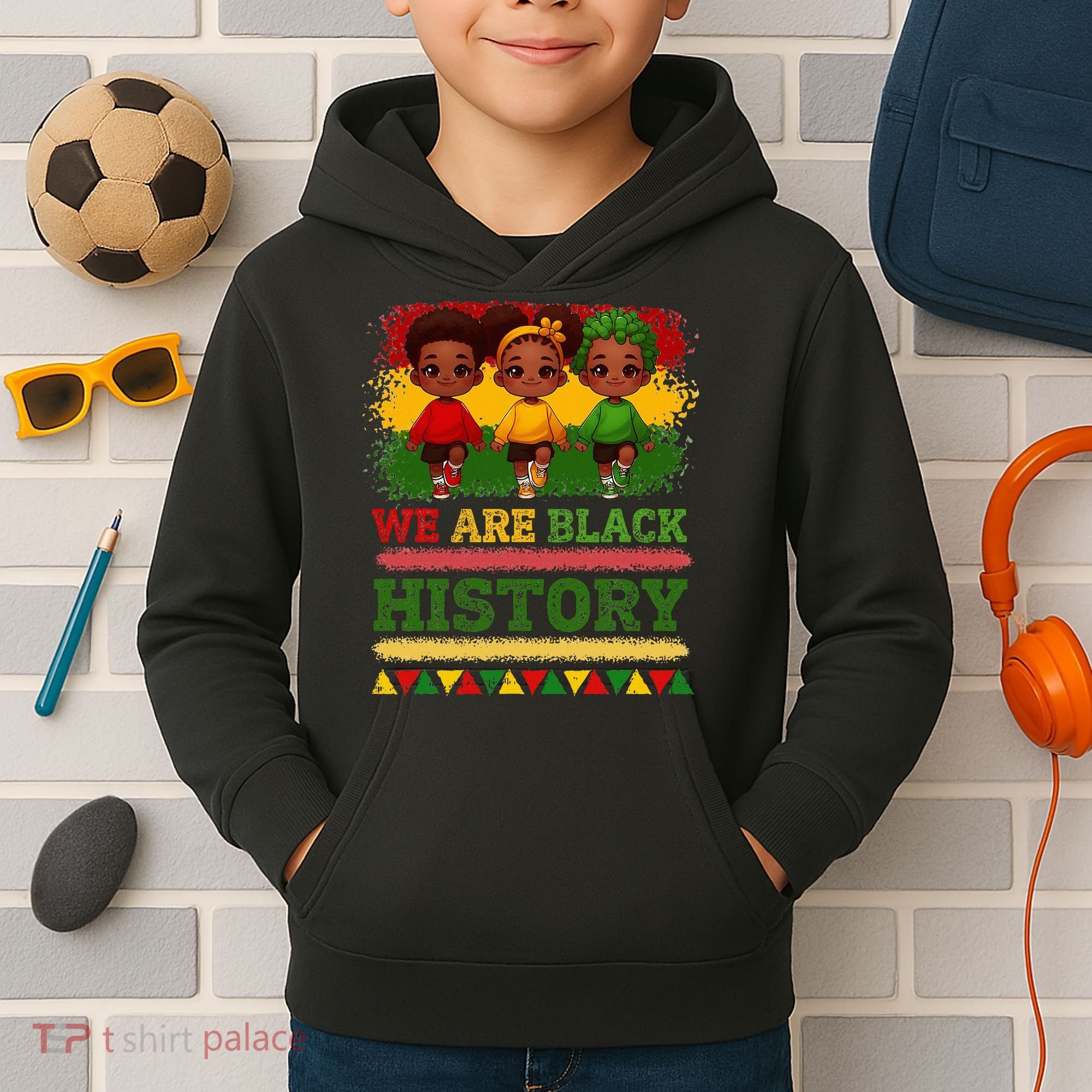 We Are Black History For Black History Month Kids Hoodie