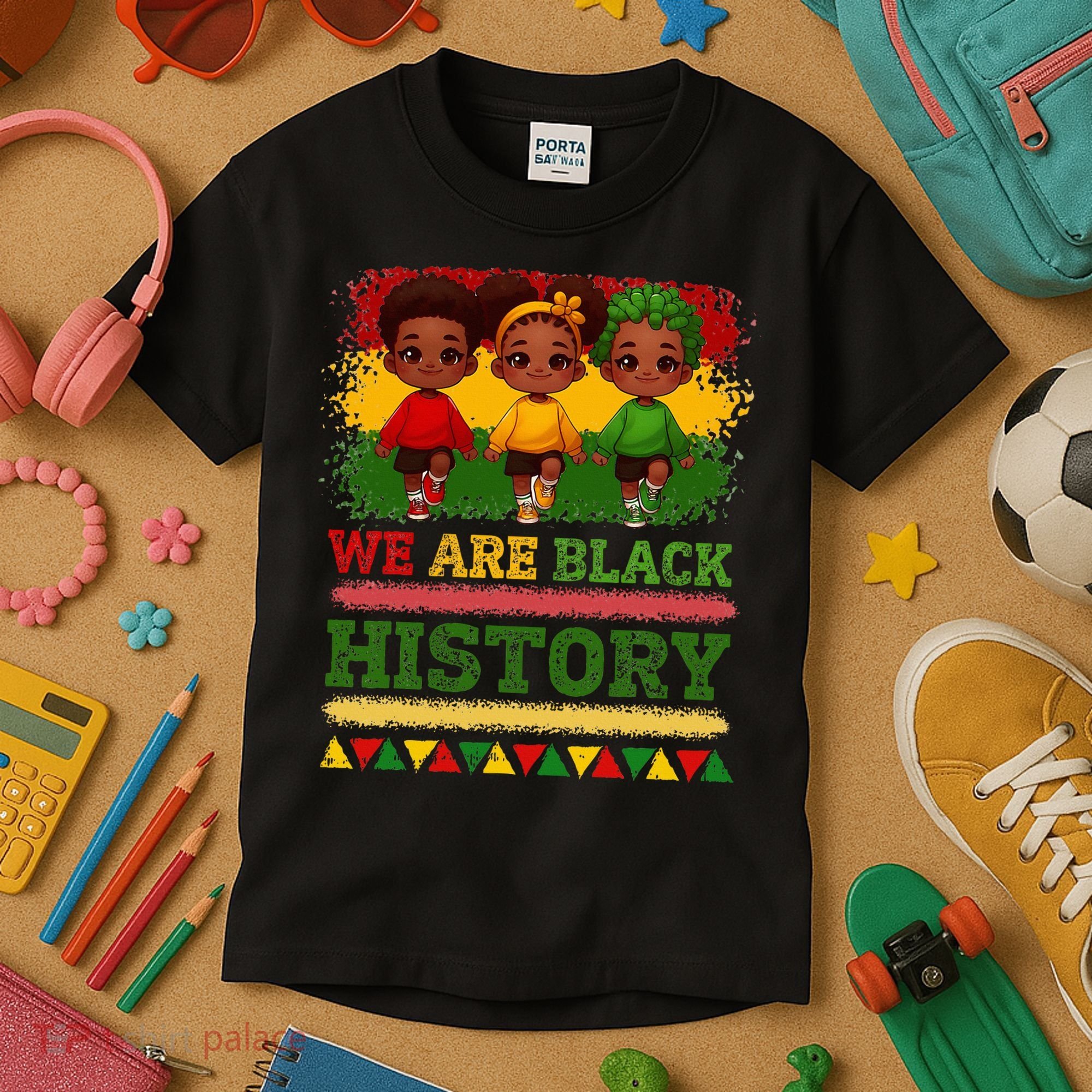 We Are Black History For Black History Month Kids T-Shirt