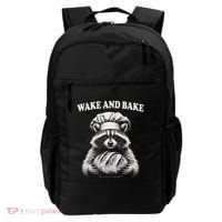 Wake And Bake Sourdough Funny Raccoon Baker Meme Backpack thumb 0