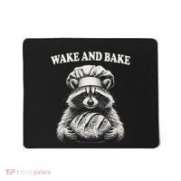 Wake And Bake Sourdough Funny Raccoon Baker Meme Mousepad thumb 0