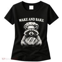 Wake And Bake Sourdough Funny Raccoon Baker Meme Women's T-Shirt thumb 0