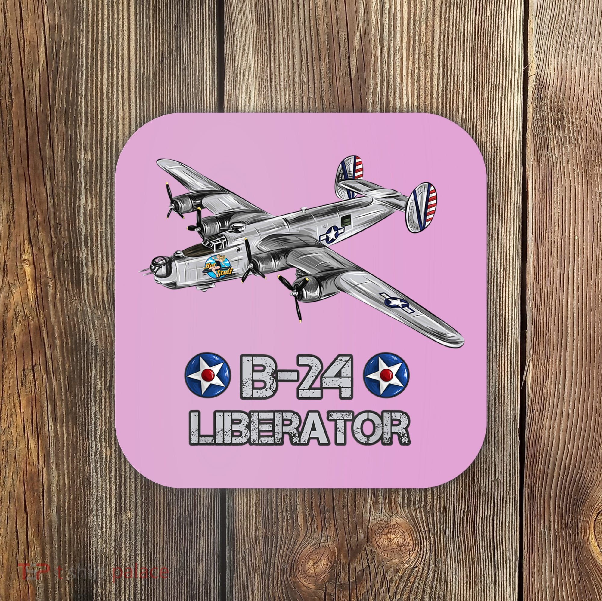WW2 Aviation B24 Liberator American Heavy Bomber Gift Coaster